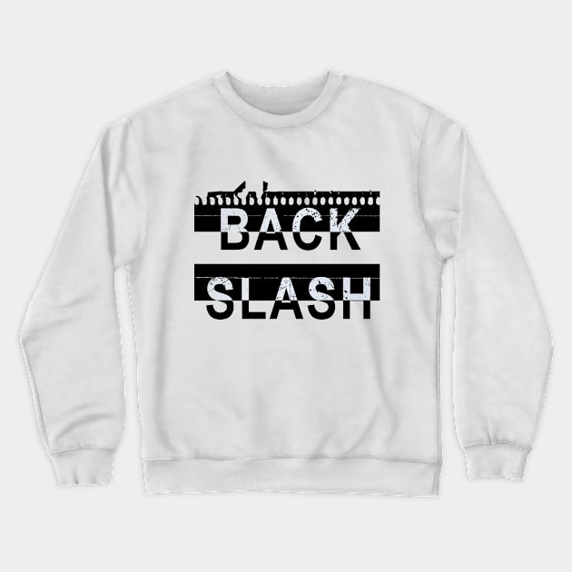 Back slash Crewneck Sweatshirt by nidesign